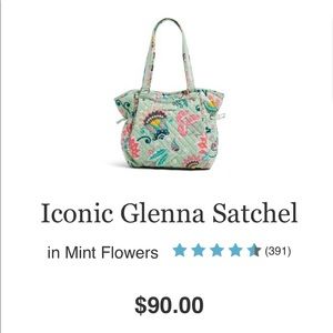 Vera Bradley Iconic Glenna Satchel